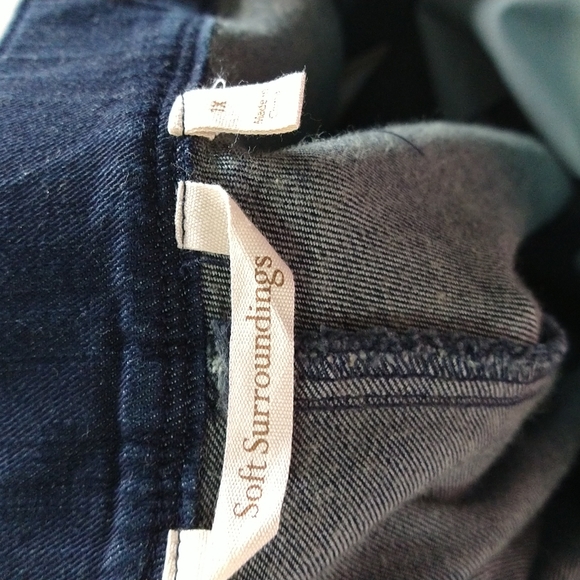 Soft Surroundings Denim Capri Pants - Picture 6 of 7